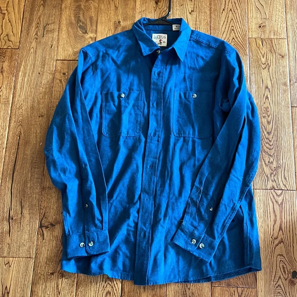 Red Head Brand Co. RipStop Brand new blue button up shirt - Picture 2 of 4